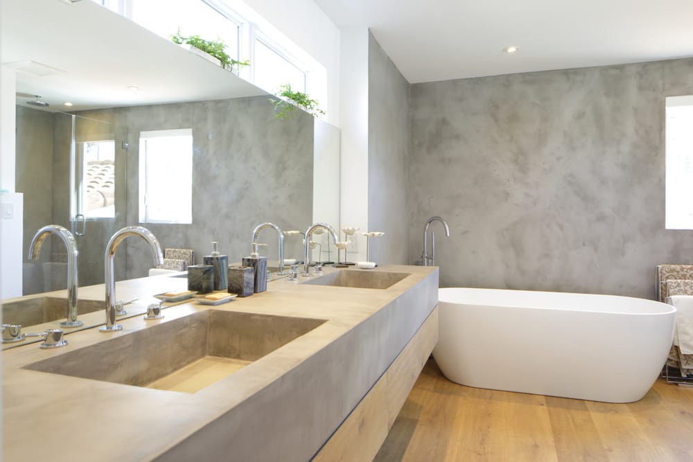 Baño de microcemento